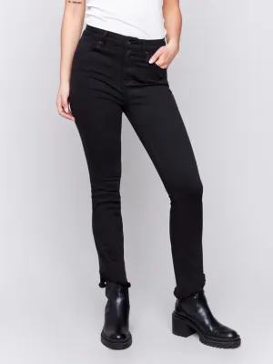 Asymetrical Hem Bootcut Pants