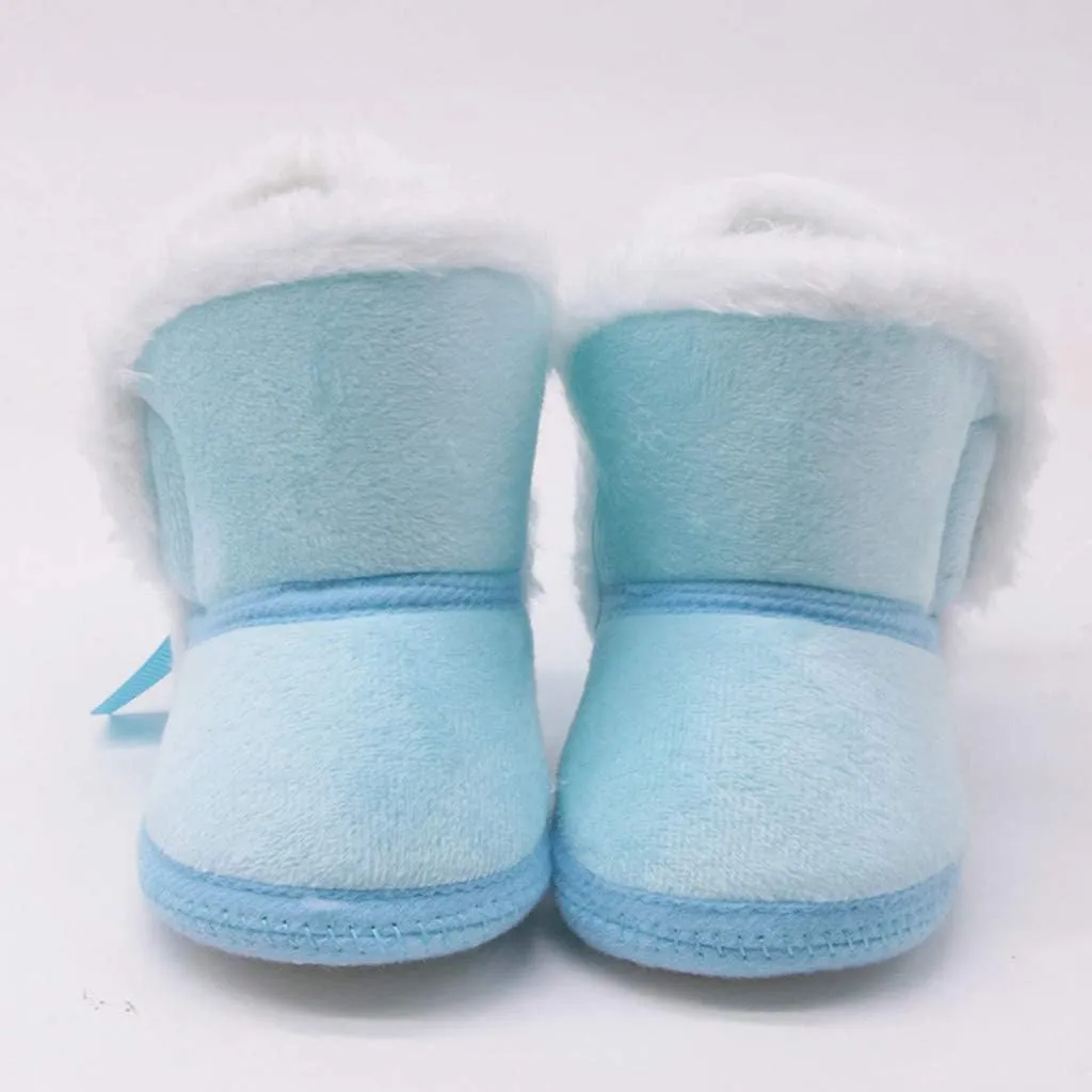 Baby Girl Shoes Prewalker Baby Snow Warm Girls Winter Toddler Infant Boys Shoes -Slip Boots Baby Shoes Cute