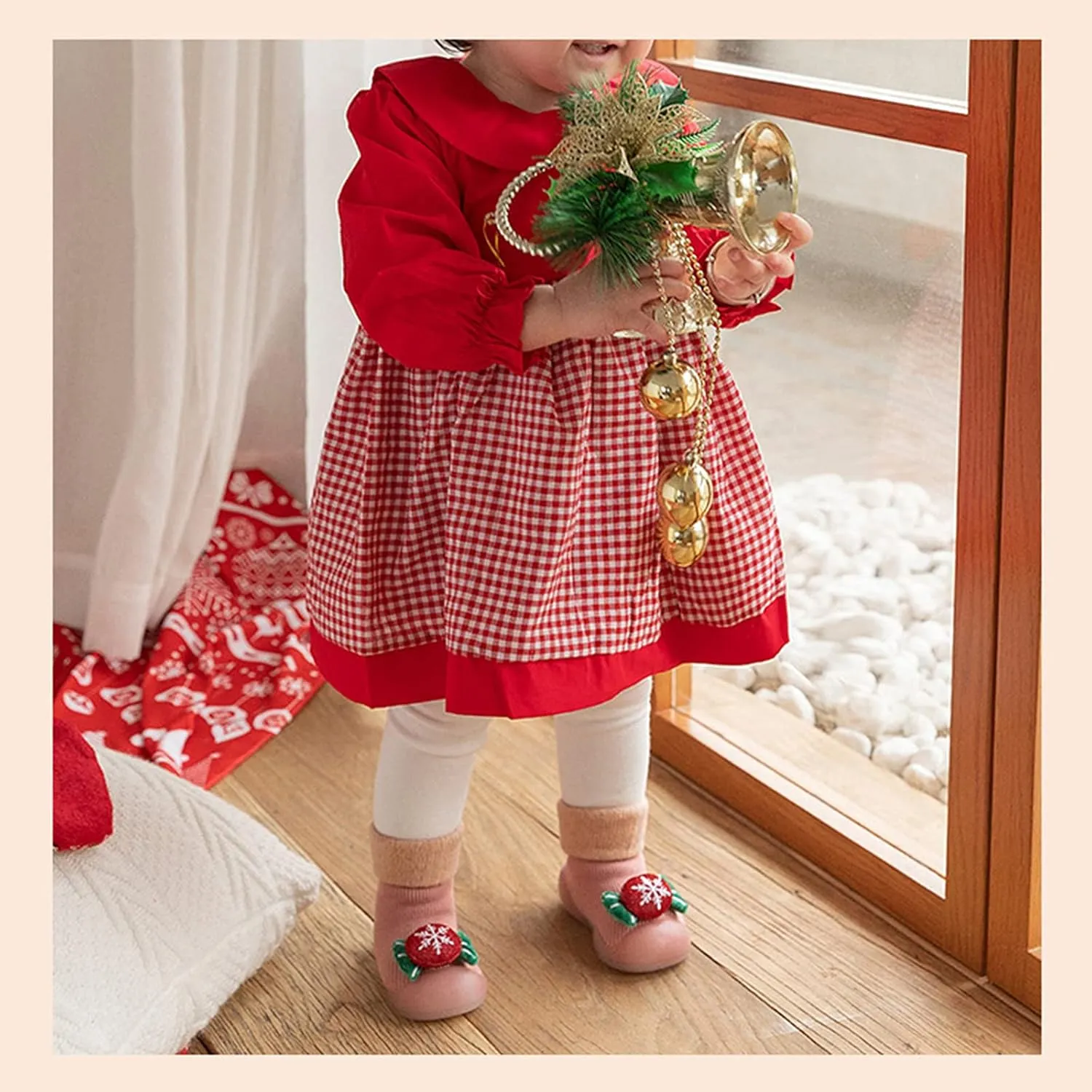 Baby Girl Shoes,Toddler Baby Kids Boys Girls Christmas 3D Socks Shoes Cartoon Slipper Prewalker Shoes Girls Shoes