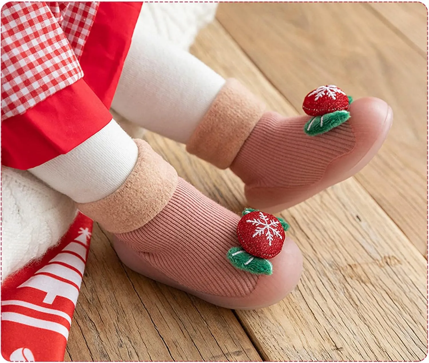Baby Girl Shoes,Toddler Baby Kids Boys Girls Christmas 3D Socks Shoes Cartoon Slipper Prewalker Shoes Girls Shoes