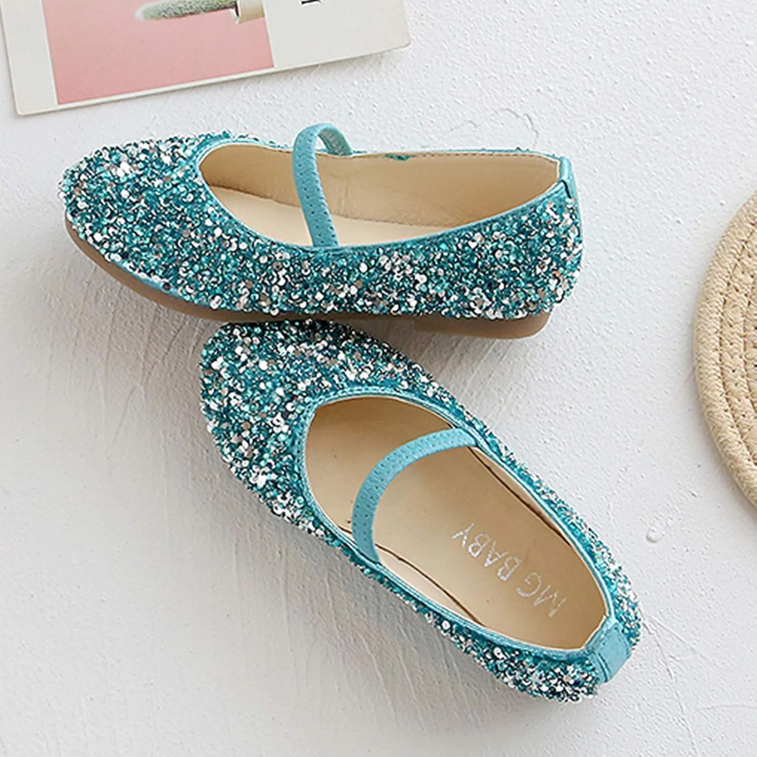 Baby Shoes Baby Sequined Shoes Dance Children Bottom Girls Princess Leather Soft Shoes Baby Shoes Cute