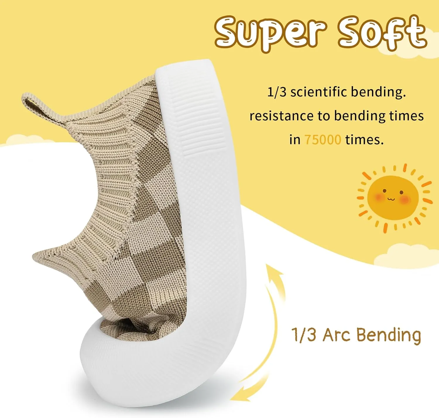 Baby Shoes Toddler Shoes Boys Girls Infant Sock Shoes Lightweight Breathable Walking Baby Shoes 6-36 Months