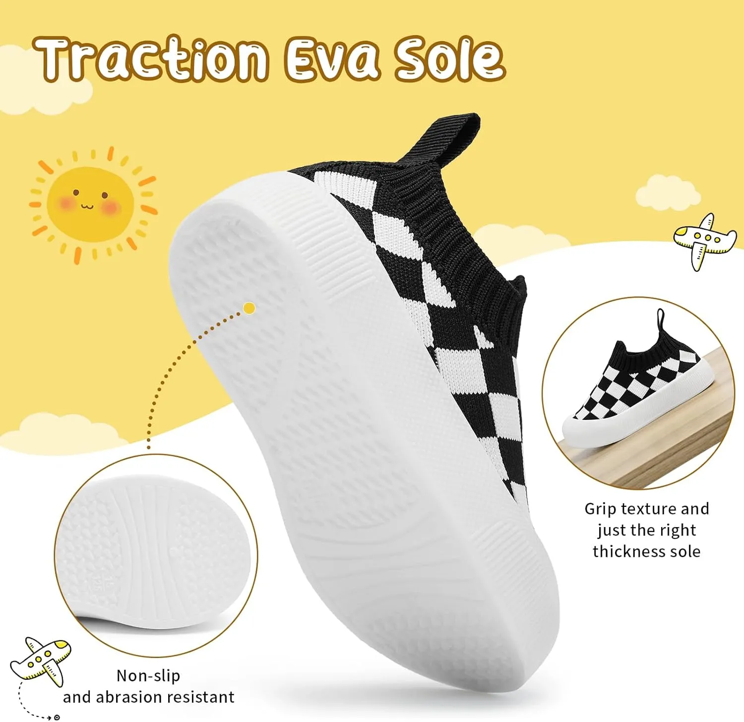Baby Shoes Toddler Shoes Boys Girls Infant Sock Shoes Lightweight Breathable Walking Baby Shoes 6-36 Months