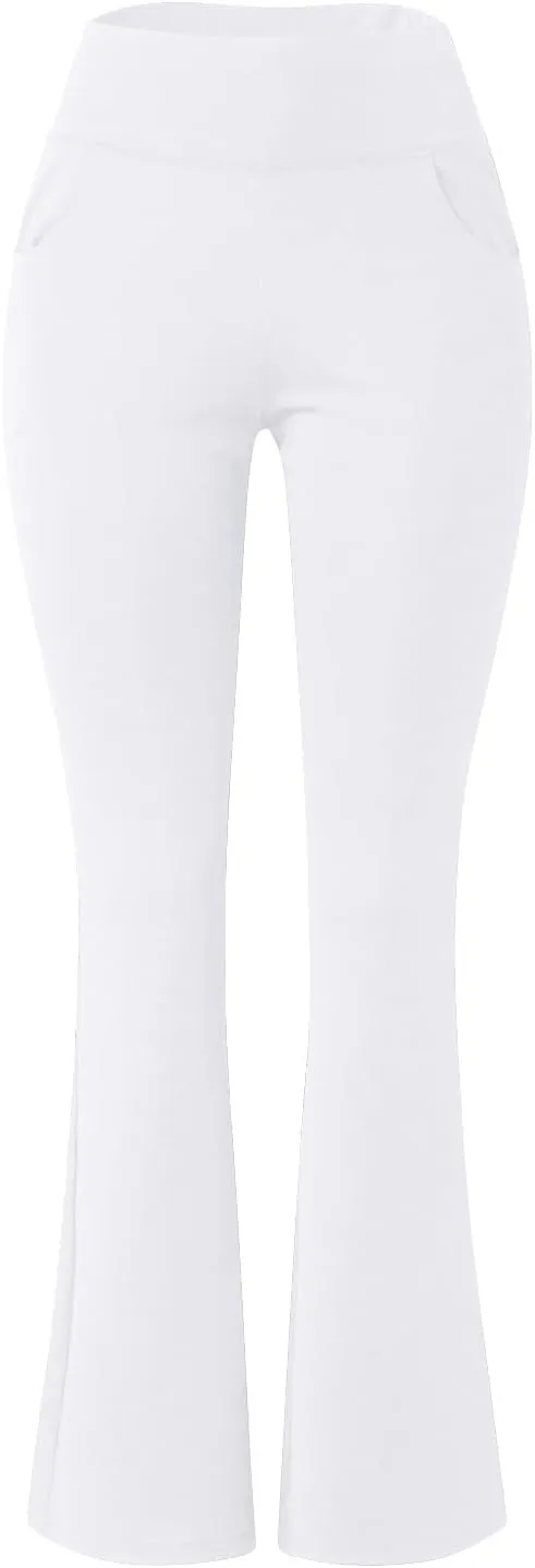 Bell Bottom Fit To Flare Lounge Yoga Pants For Women Bootcut Wide Leg Workout Trousers Stretch High Waisted Pants