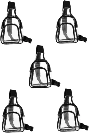 BESPORTBLE 5pcs Sling Bag Stylish Shoulder Bag Storage Pouch for Cell Phone Keys and More Perfect for Travel and Parties