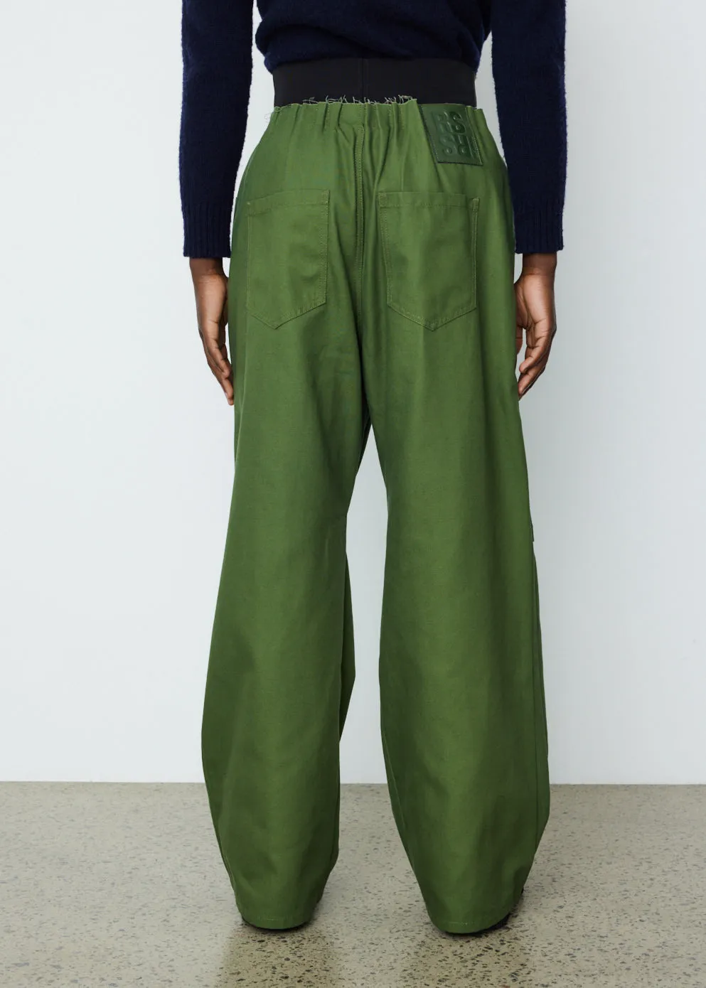 Big Denim Pants with Elastic