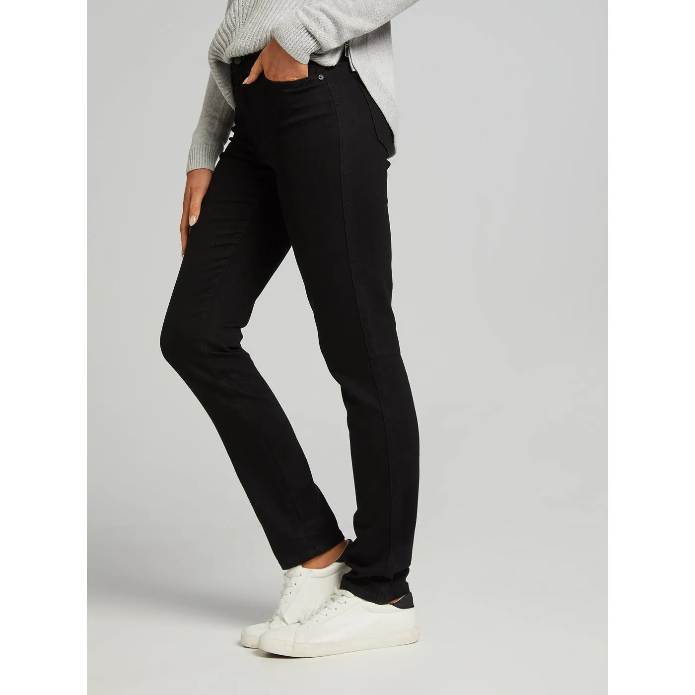 Black Slim Stretch High Rise Jeans