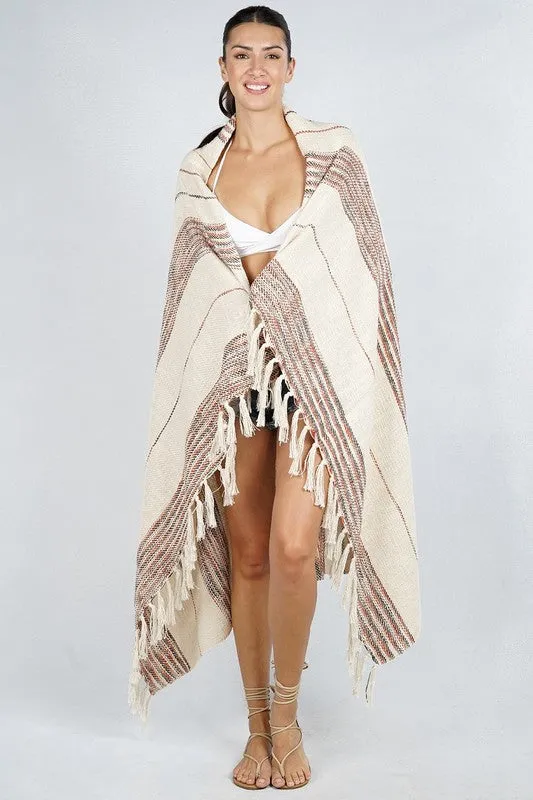 Boho Stripes & Dreams Beach Towel Throw