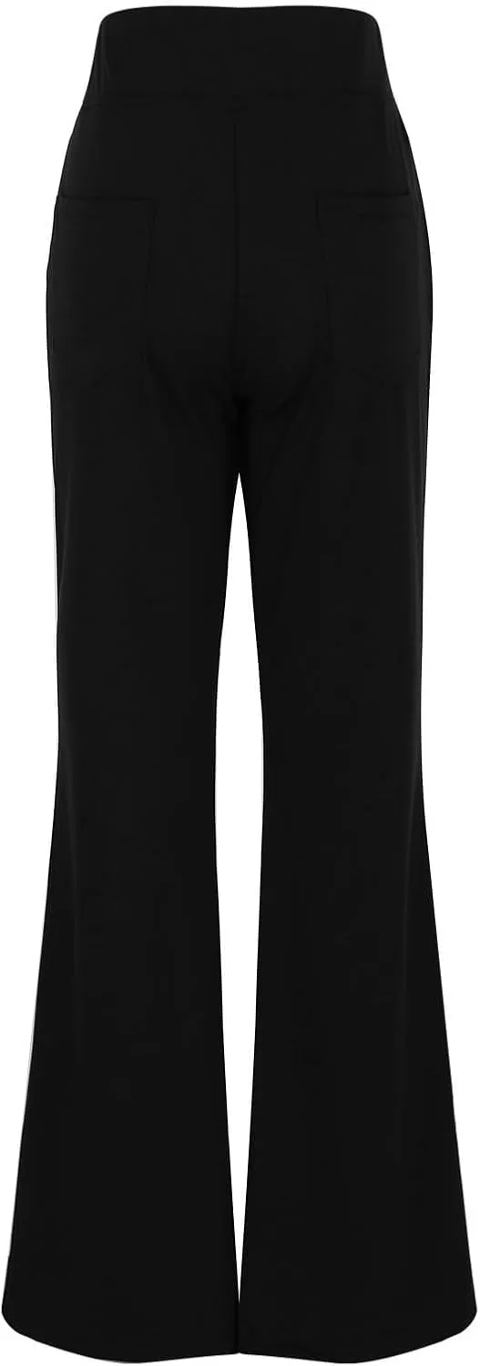 Bootcut Dress Pants Women Stretchy High Waisted Comfy Work Pants Slacks Business Casual Trousers Pants with Pockets
