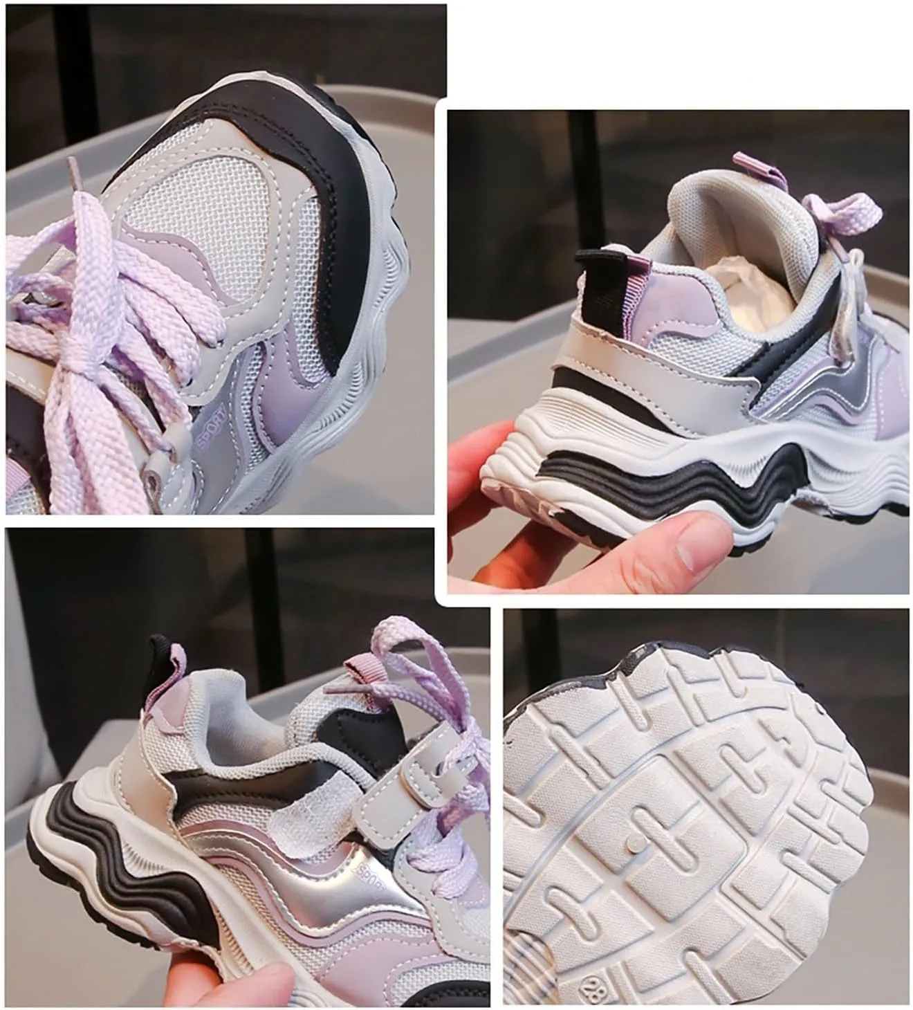 Boys Girls Shoes Kids Sneakers Lightweight Breathable Tennis Athletic Running Shoes for Toddler/Little Kid/Big Kid