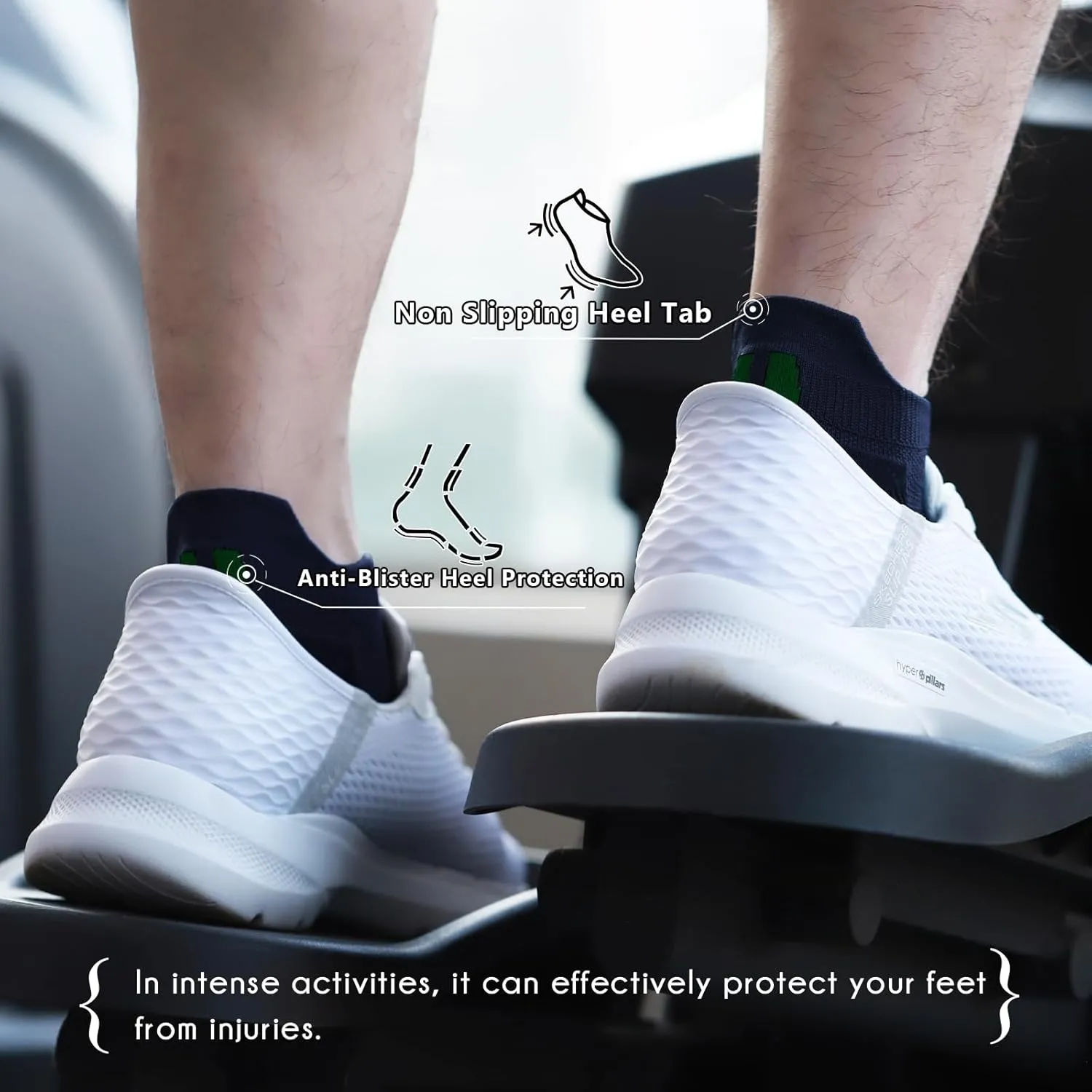 BRISIRA Coolmax Bamboo Viscose Compression Running Socks 3 Pairs Ankle Low Cut Athletic Anti Blister Cushioned Seamless