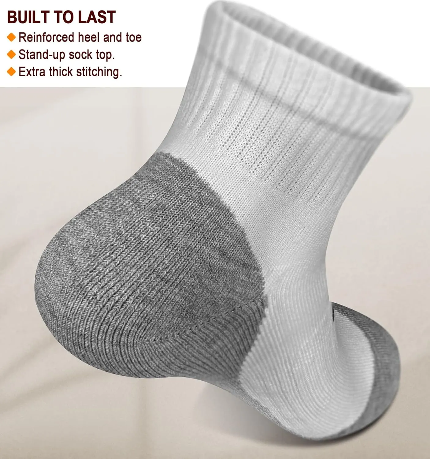 BULLIANT Women Socks, Active Ankle Athletic Socks Breathable for Women Running Sports Cushioned Footbed