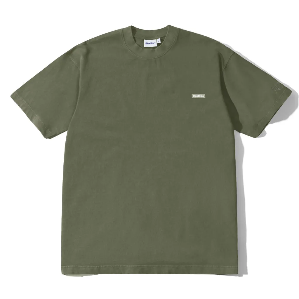 BUTTER GOODS BASIC TEE - WASHED ARMY