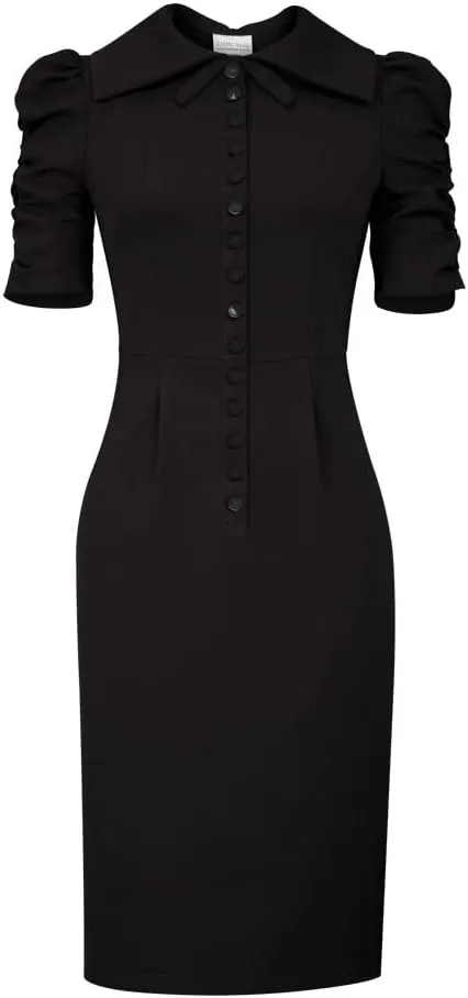 CHIC STAR Womens Button Midi Dress