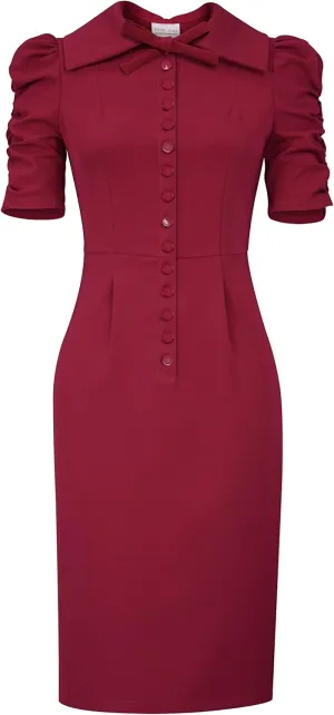 CHIC STAR Womens Button Midi Dress