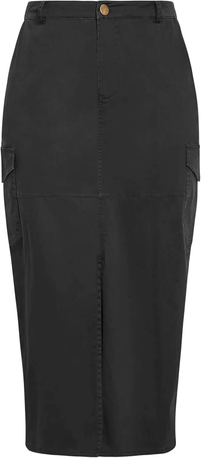 City Chic Plus Size Skirt, Halo Maxi Skirt