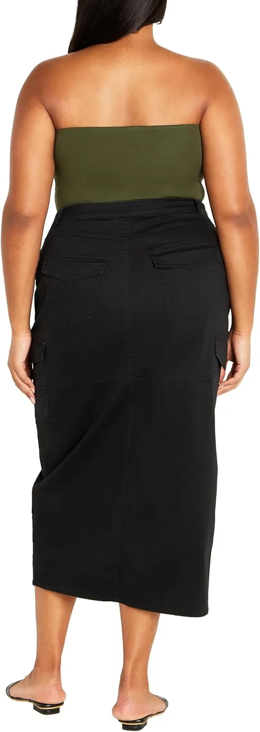City Chic Plus Size Skirt, Halo Maxi Skirt