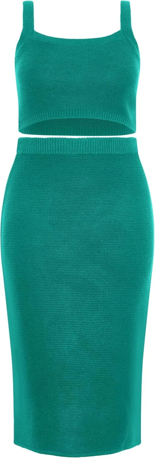 City Chic Women's Dress-Knit Set