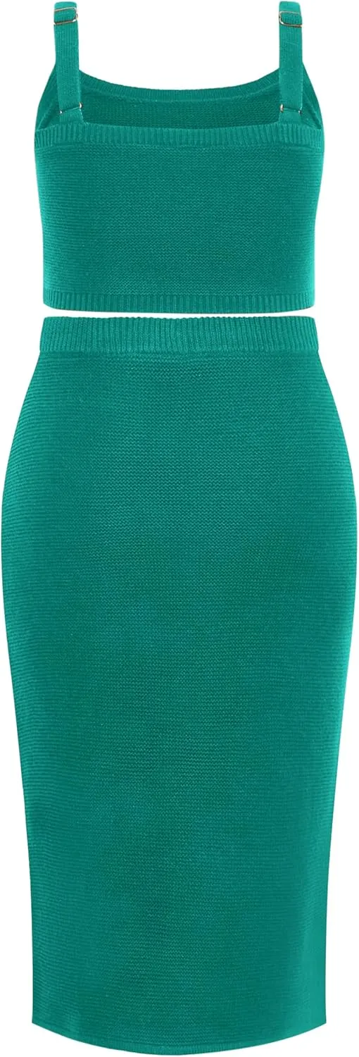 City Chic Women's Dress-Knit Set