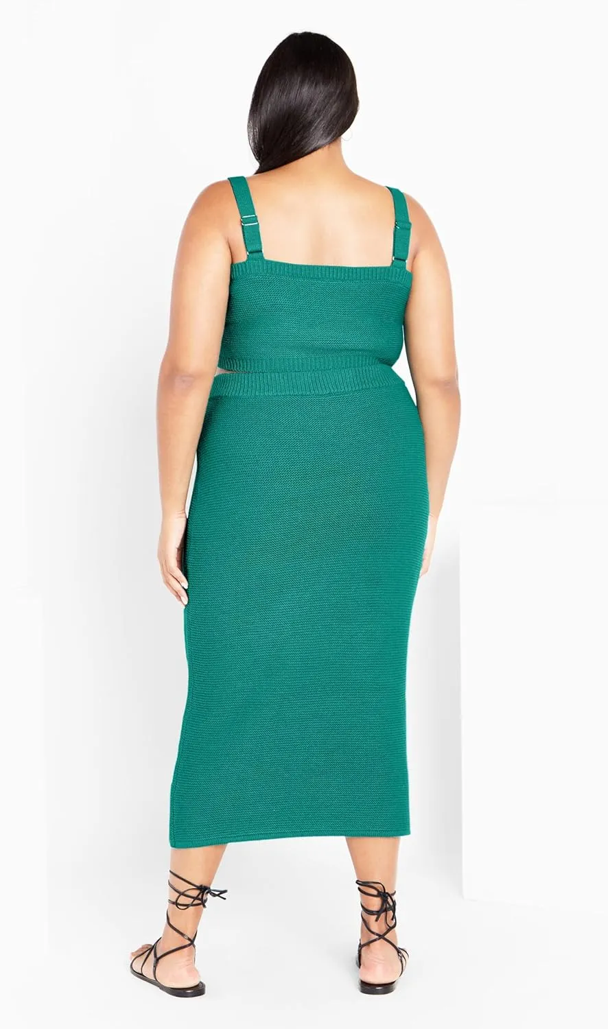 City Chic Women's Dress-Knit Set