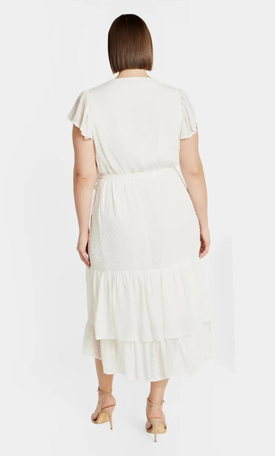 City Chic Women's Midi Frill Dee Dress