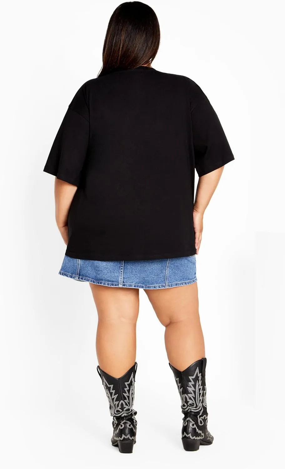 CITY CHIC Women's Oversized Angels Tee