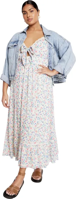 City Chic Women's Plus Size Lidia Print Dress, Delicate Ditsy, 12