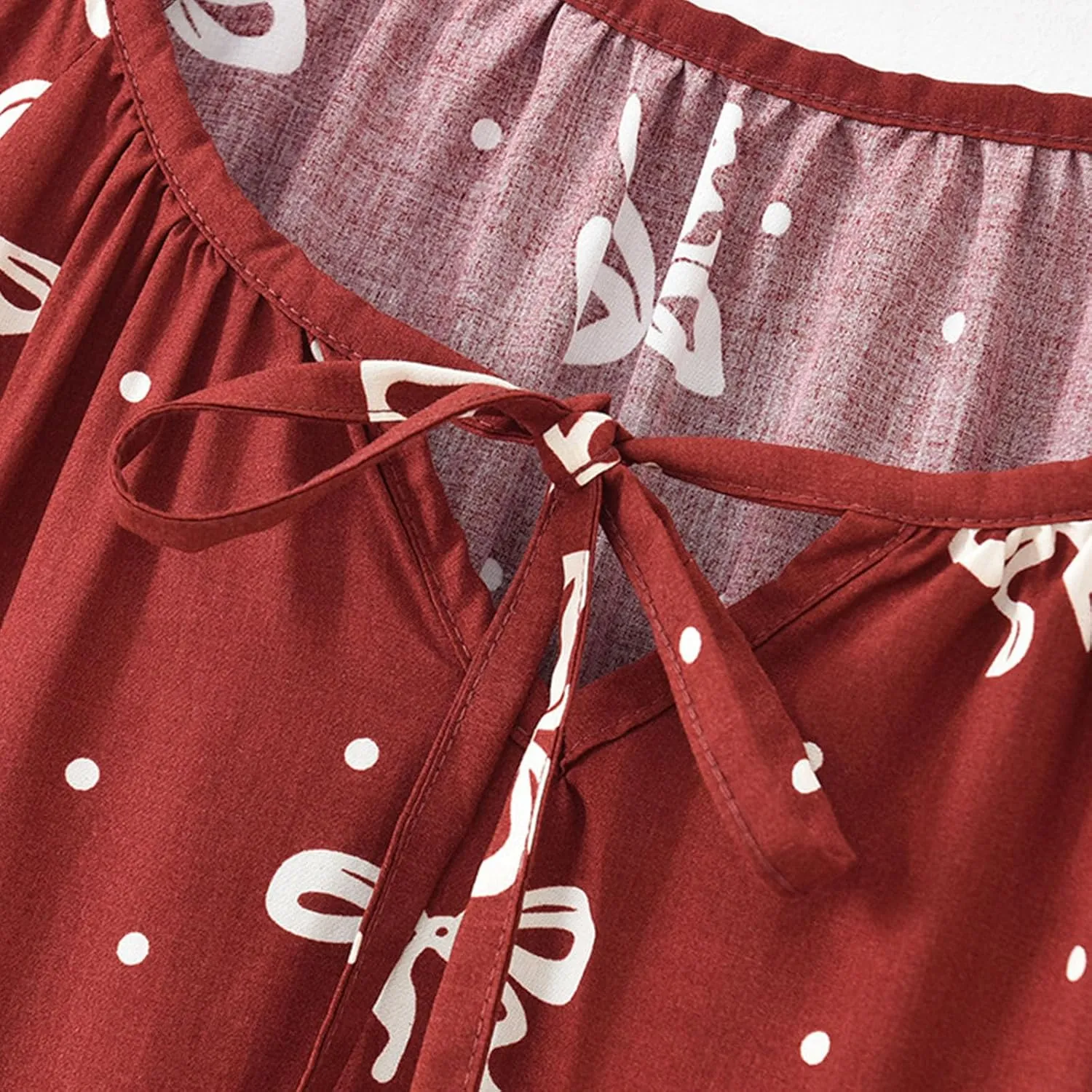 Cotton Nightgown for Women Loose Crewneck Comfy Sleepwear Floral Printed Short Sleeve Sleepshirt Nightdress