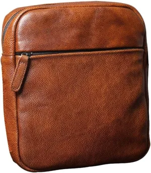 Crossbody Bag Vintage Handmade Rubbed Colour Shoulder Bag Leather Men's Bag Casual