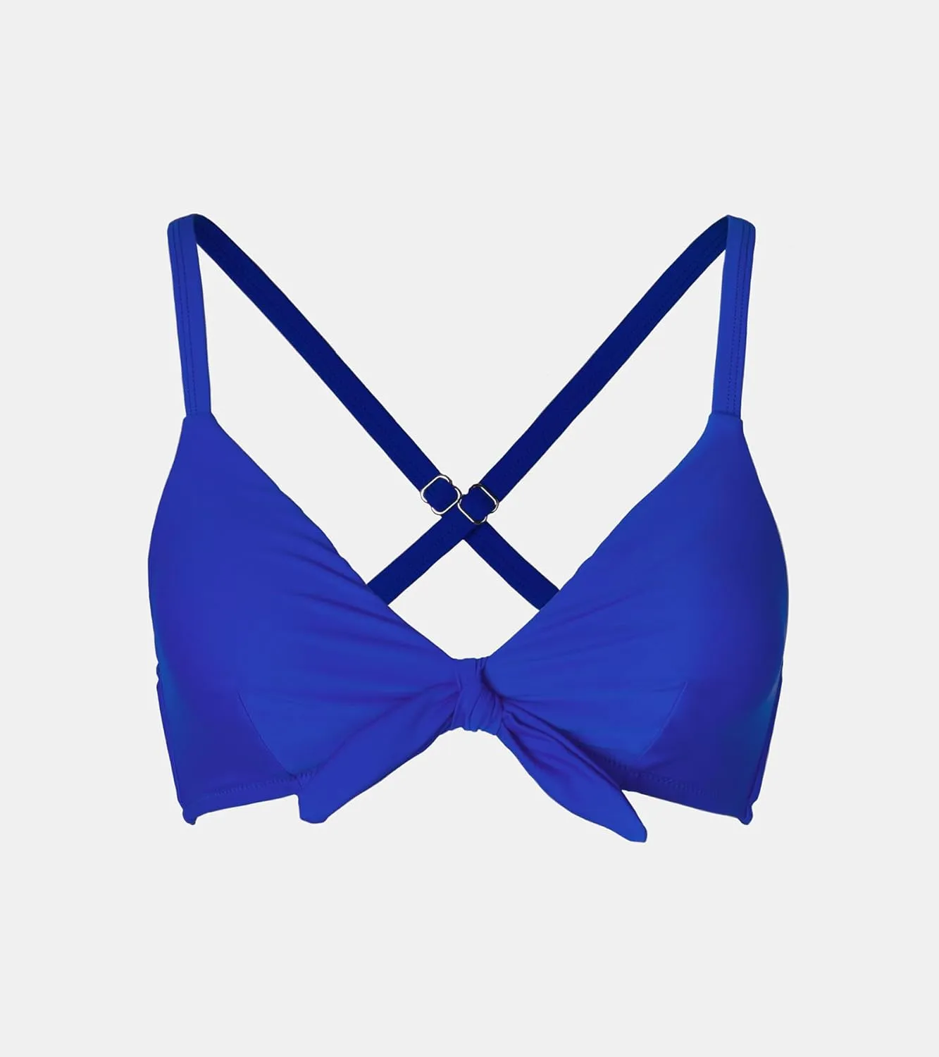 CUPSHE Womens Bikini Top Swimsuit Bandeau Top Back Tie with Removable Shoulder Straps