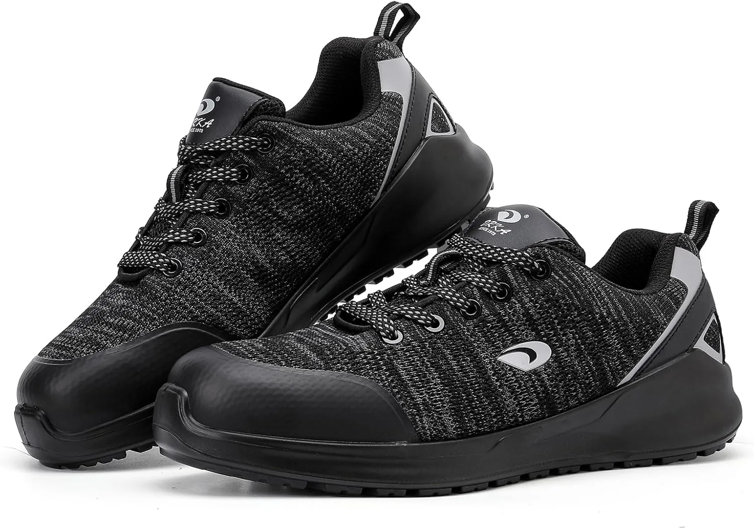 DRKA Steel Toe Shoes for Men, Breathable Lightweight Work Sneakers Safety Shoes for Men with Anti-Static