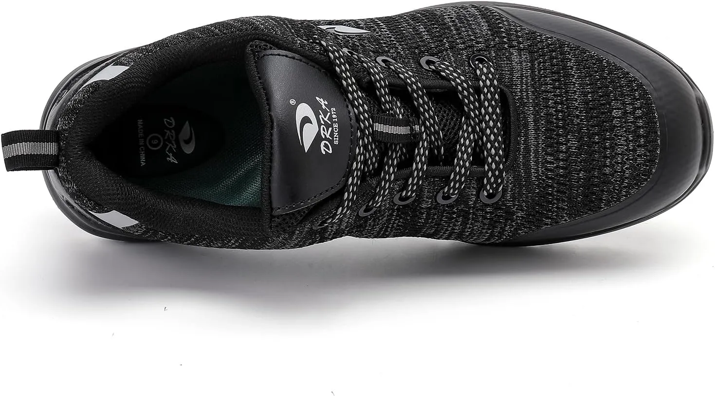 DRKA Steel Toe Shoes for Men, Breathable Lightweight Work Sneakers Safety Shoes for Men with Anti-Static
