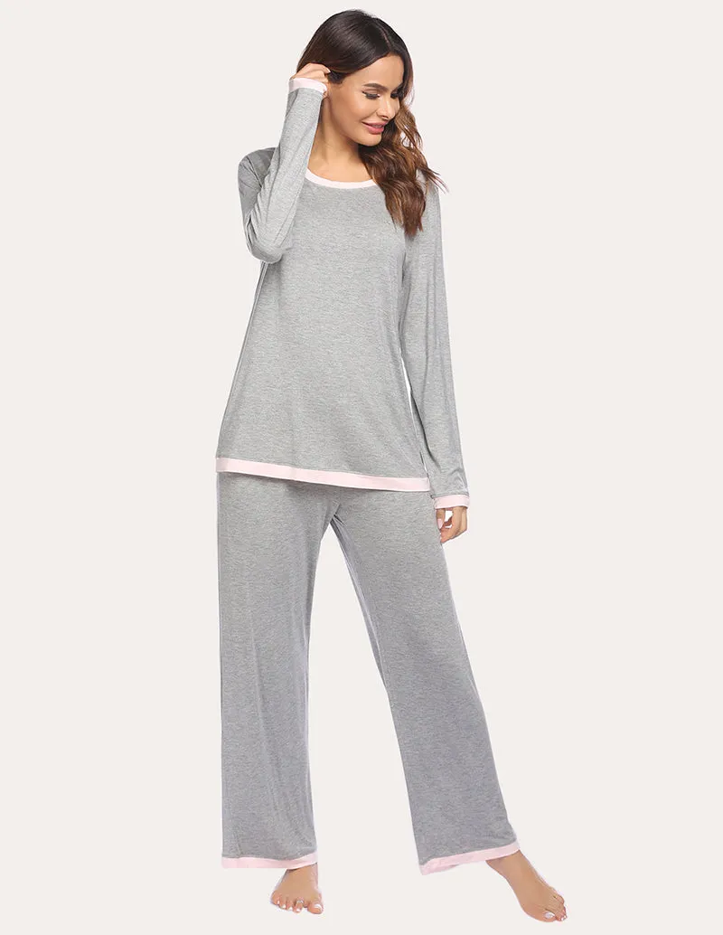 Ekouaer 2 Piece Relaxed Pajama Set (US Only)