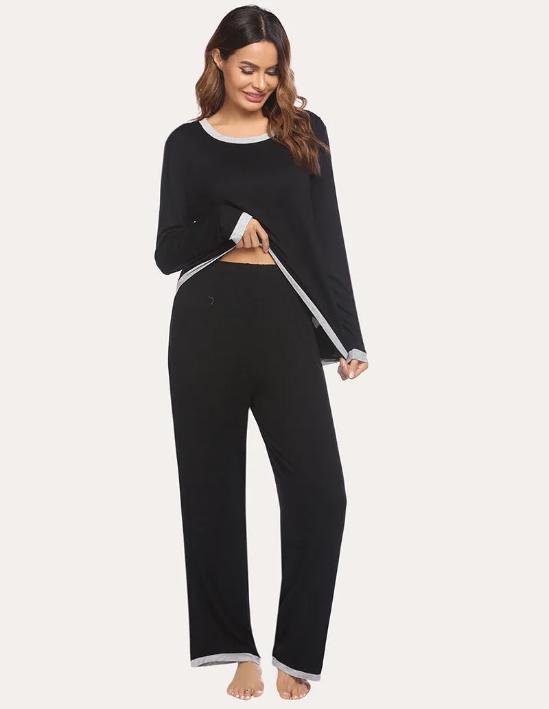 Ekouaer 2 Piece Relaxed Pajama Set (US Only)