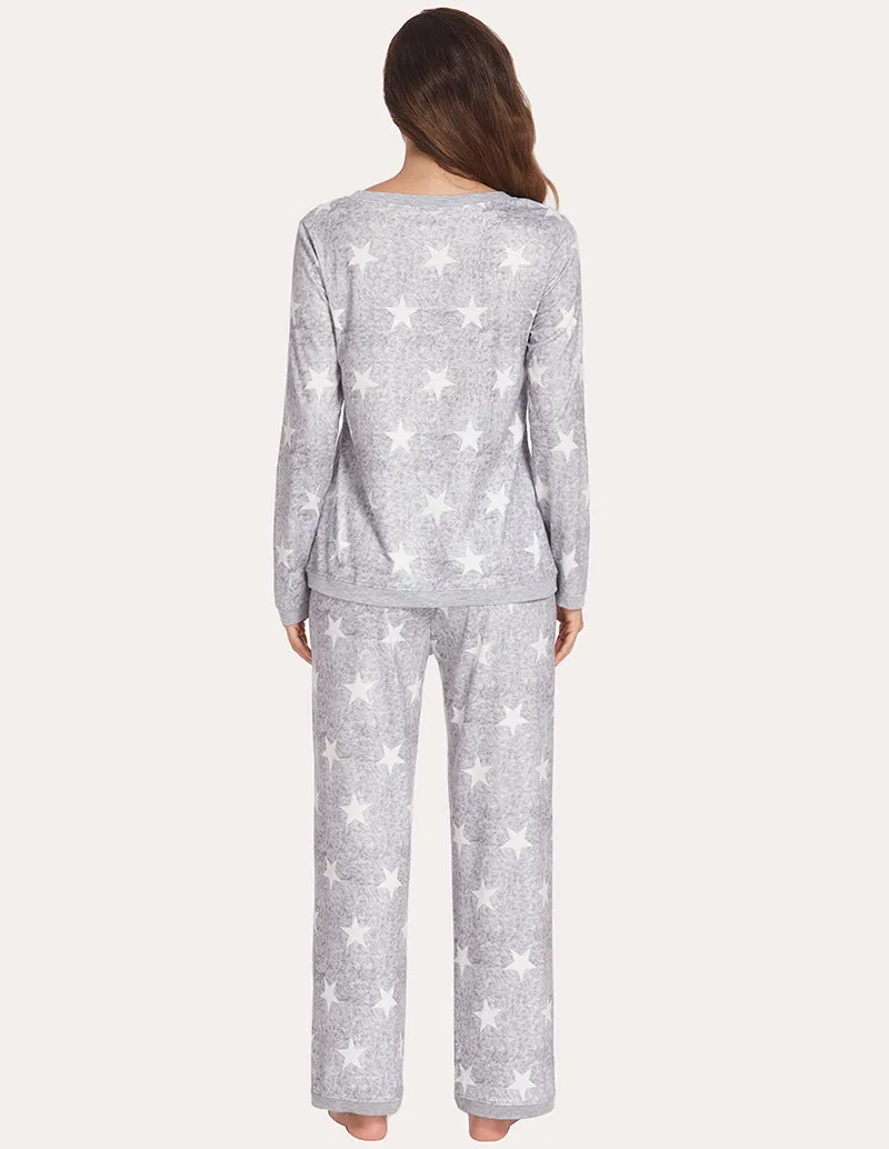 Ekouaer 2 Piece Relaxed Pajama Set (US Only)