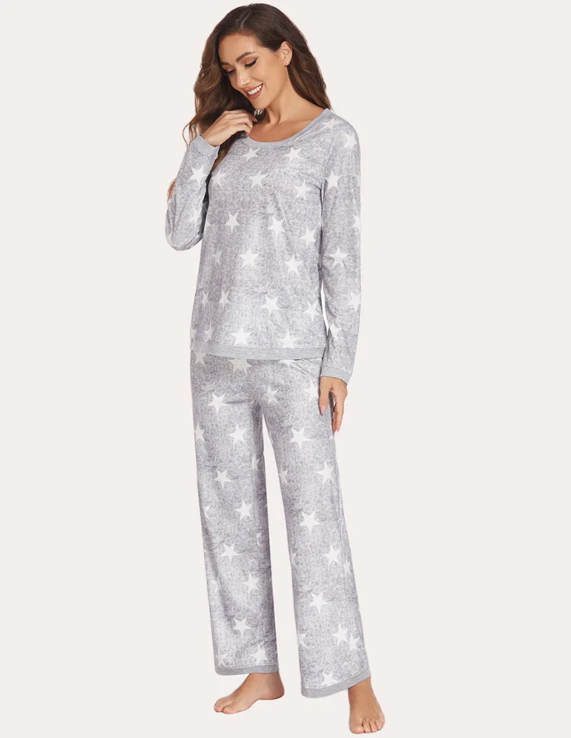 Ekouaer 2 Piece Relaxed Pajama Set (US Only)