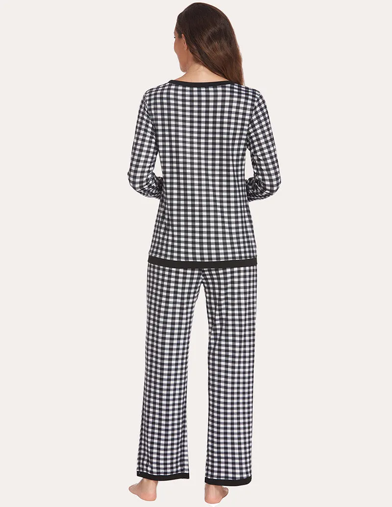 Ekouaer 2 Piece Relaxed Pajama Set (US Only)