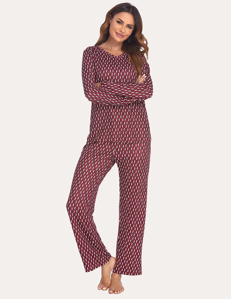 Ekouaer Classic Print Pajama Set (US Only)