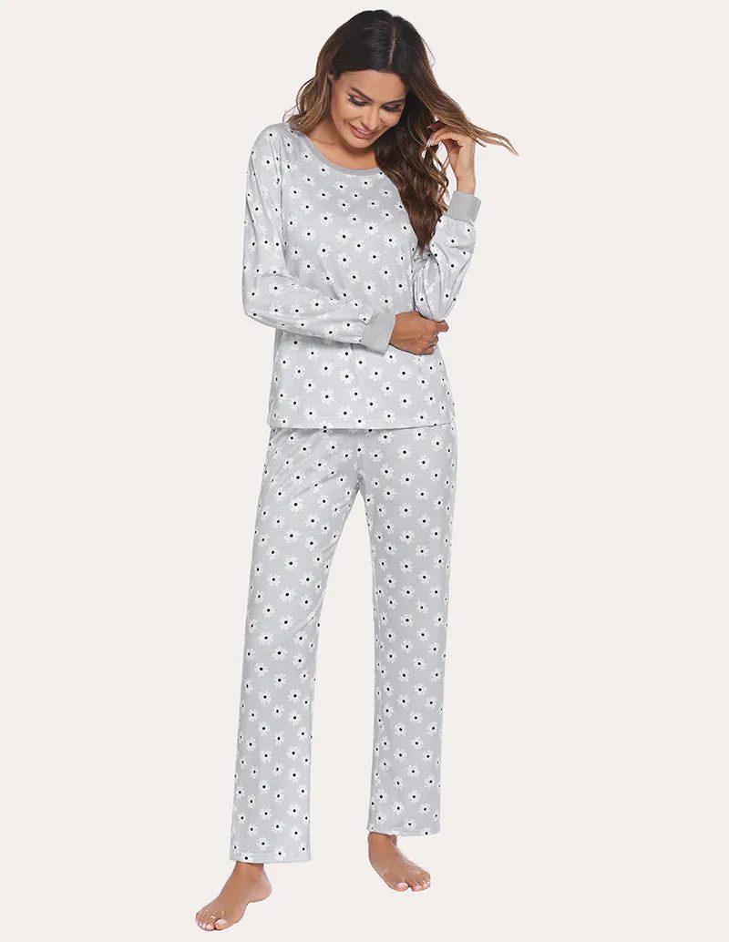 Ekouaer Floral Print Pajamas Set (US Only)