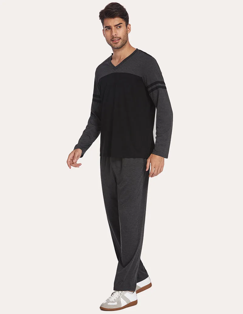 Ekouaer Men Two Piece Pajamas Set (US Only)