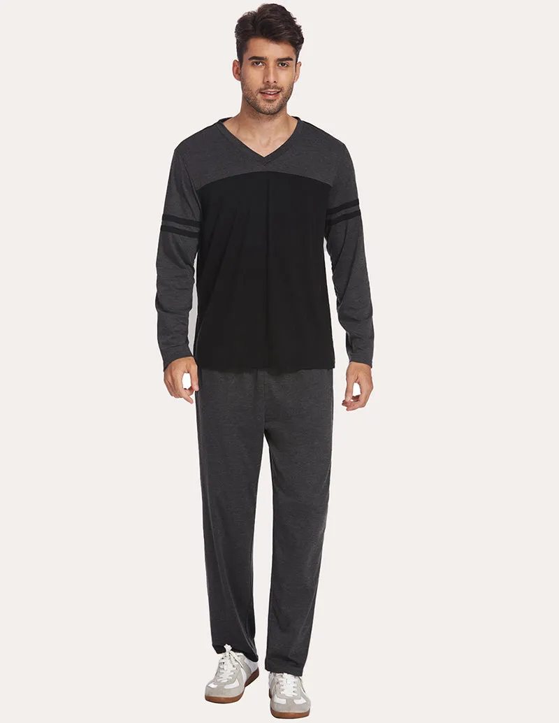Ekouaer Men Two Piece Pajamas Set (US Only)