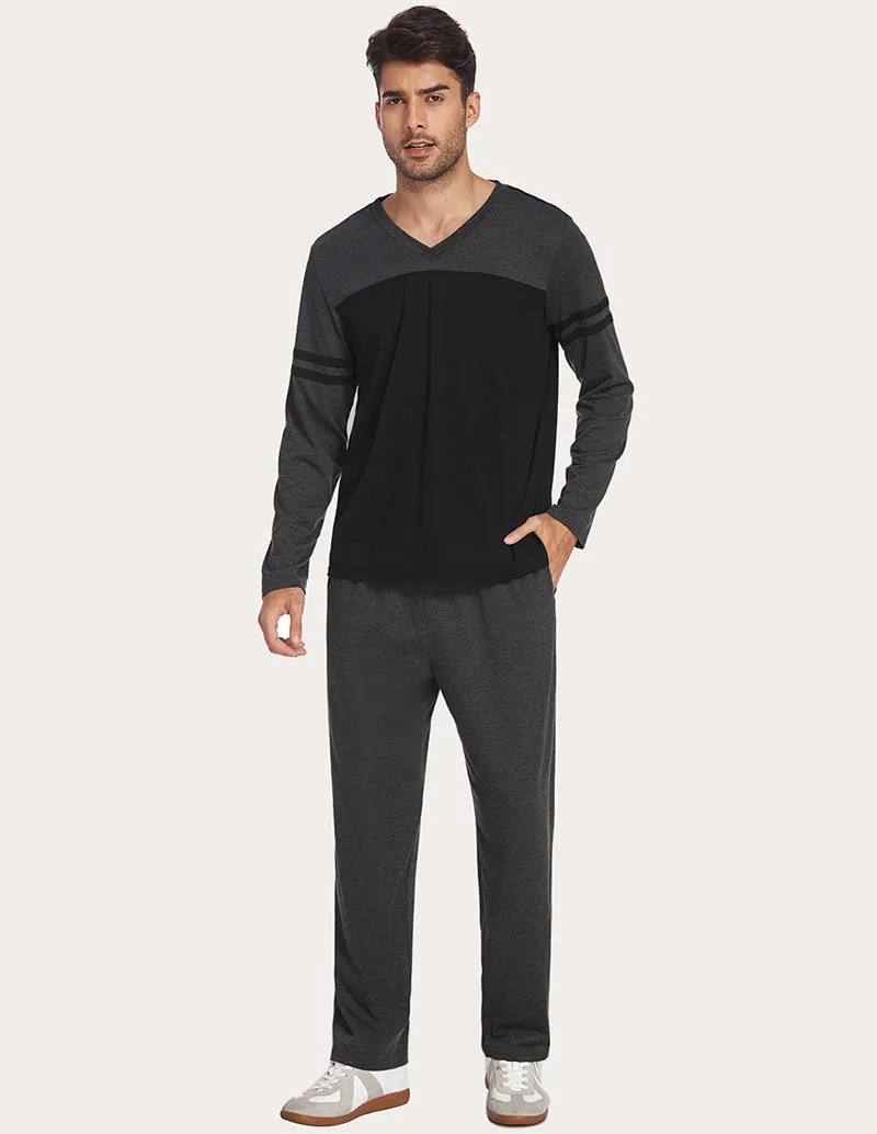 Ekouaer Men Two Piece Pajamas Set (US Only)