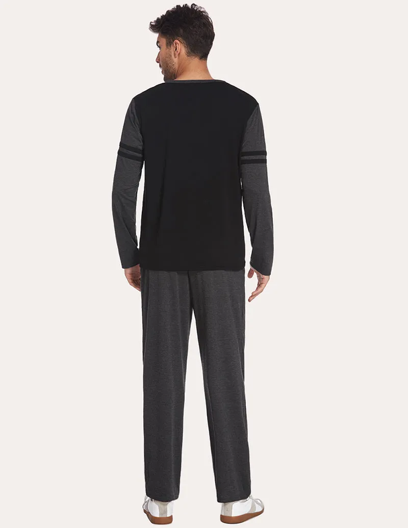 Ekouaer Men Two Piece Pajamas Set (US Only)