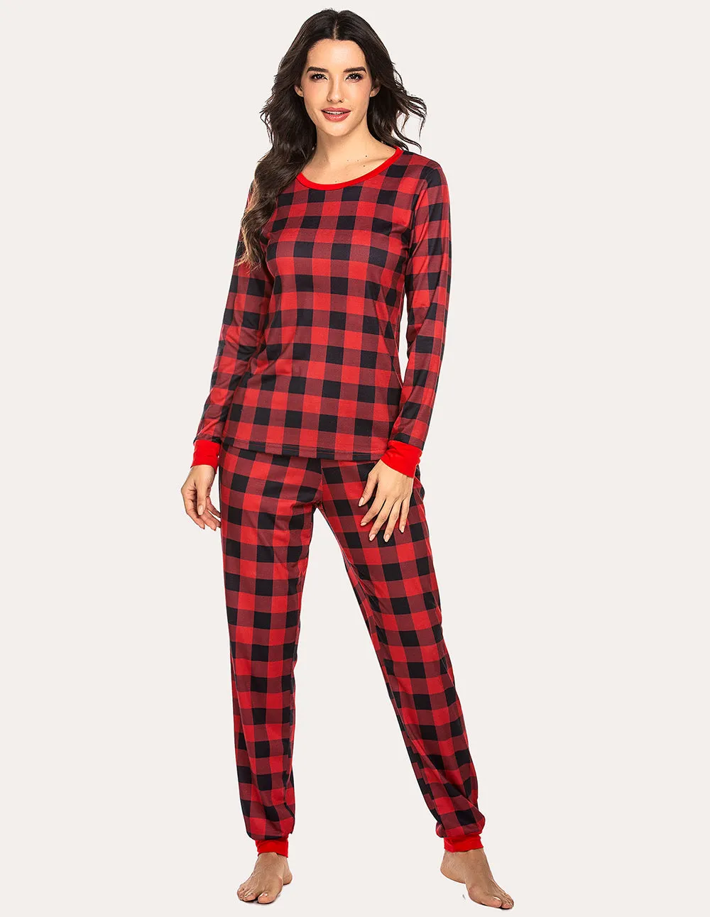Ekouaer Plaids Pajamas Set (US Only)