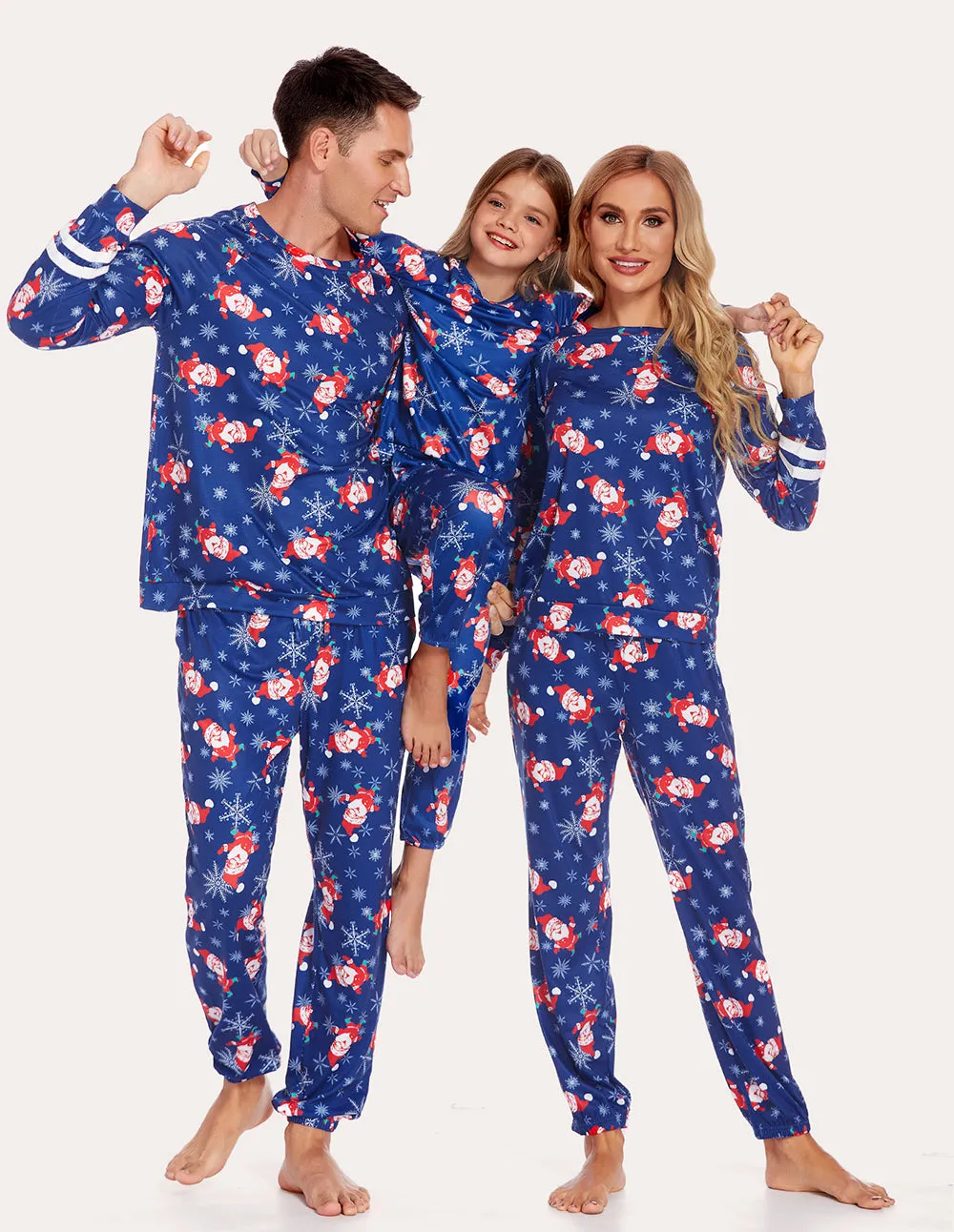 Ekouaer Striped Long Sleeve Parent-Child Pajamas Set (US Only)