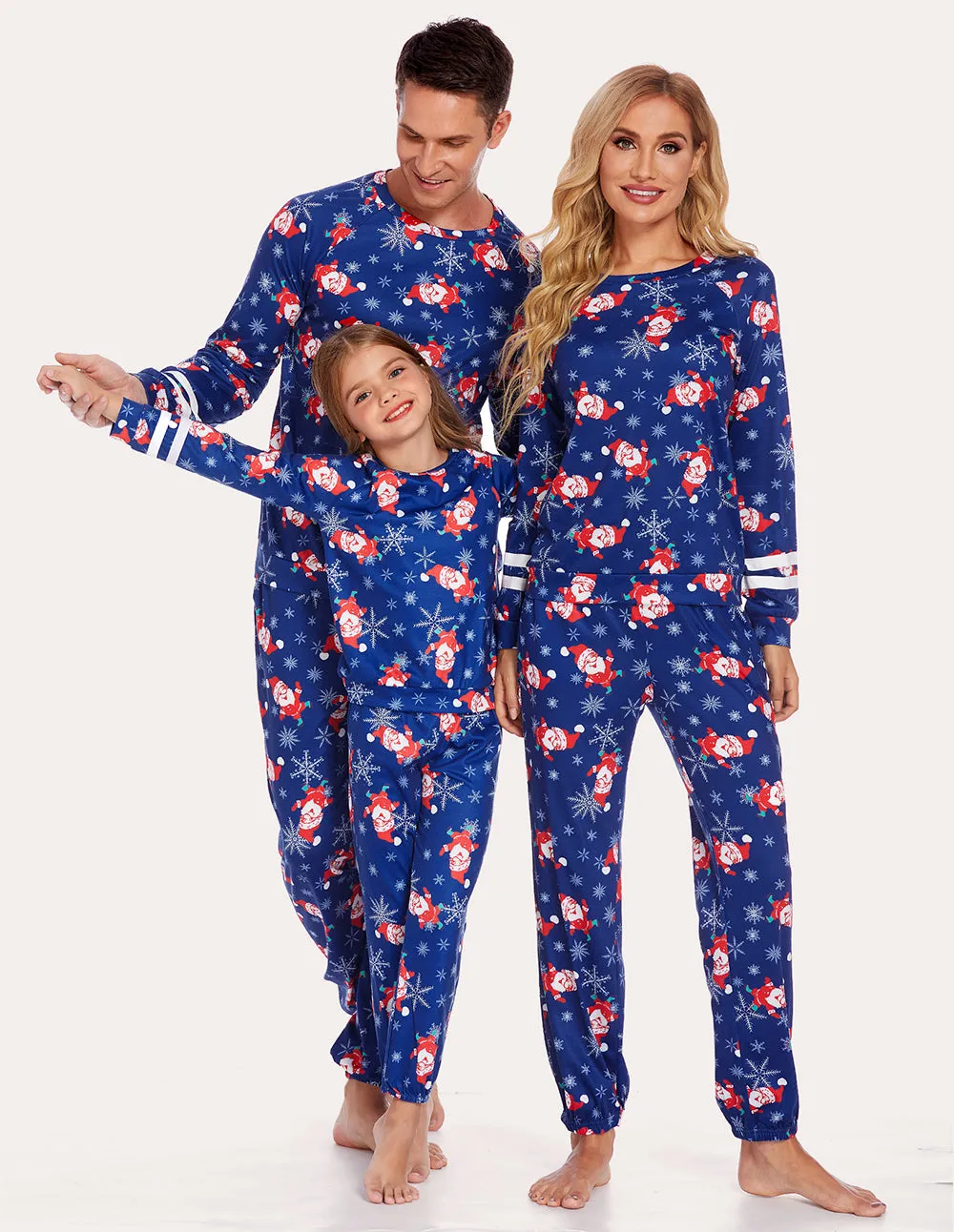 Ekouaer Striped Long Sleeve Parent-Child Pajamas Set (US Only)