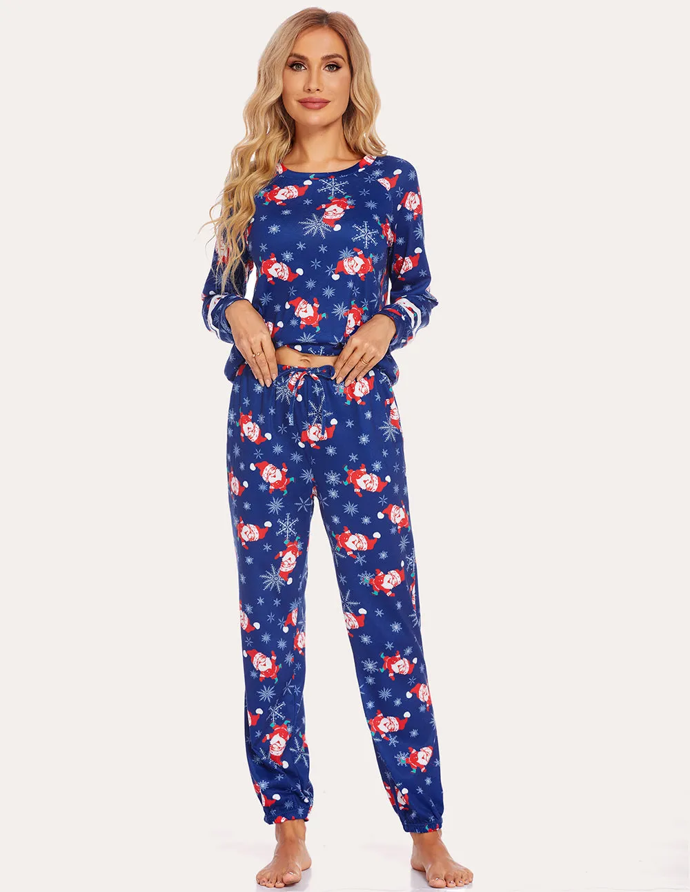 Ekouaer Striped Long Sleeve Parent-Child Pajamas Set (US Only)