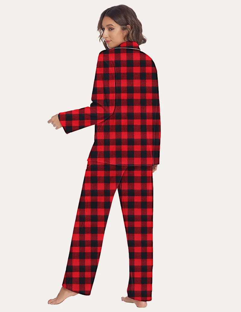 Ekouaer Warm Fleece Pajama Set (US Only)