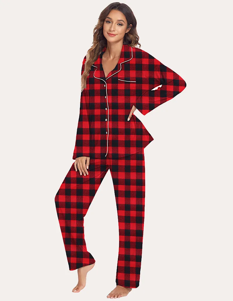 Ekouaer Warm Fleece Pajama Set (US Only)