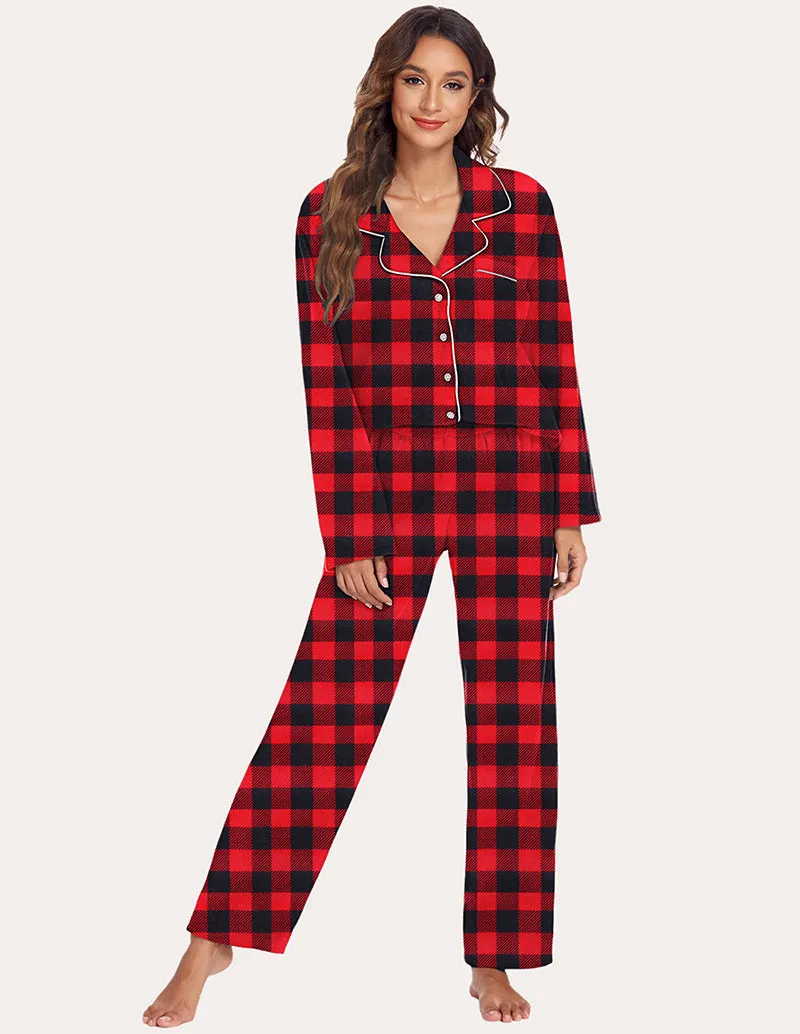 Ekouaer Warm Fleece Pajama Set (US Only)